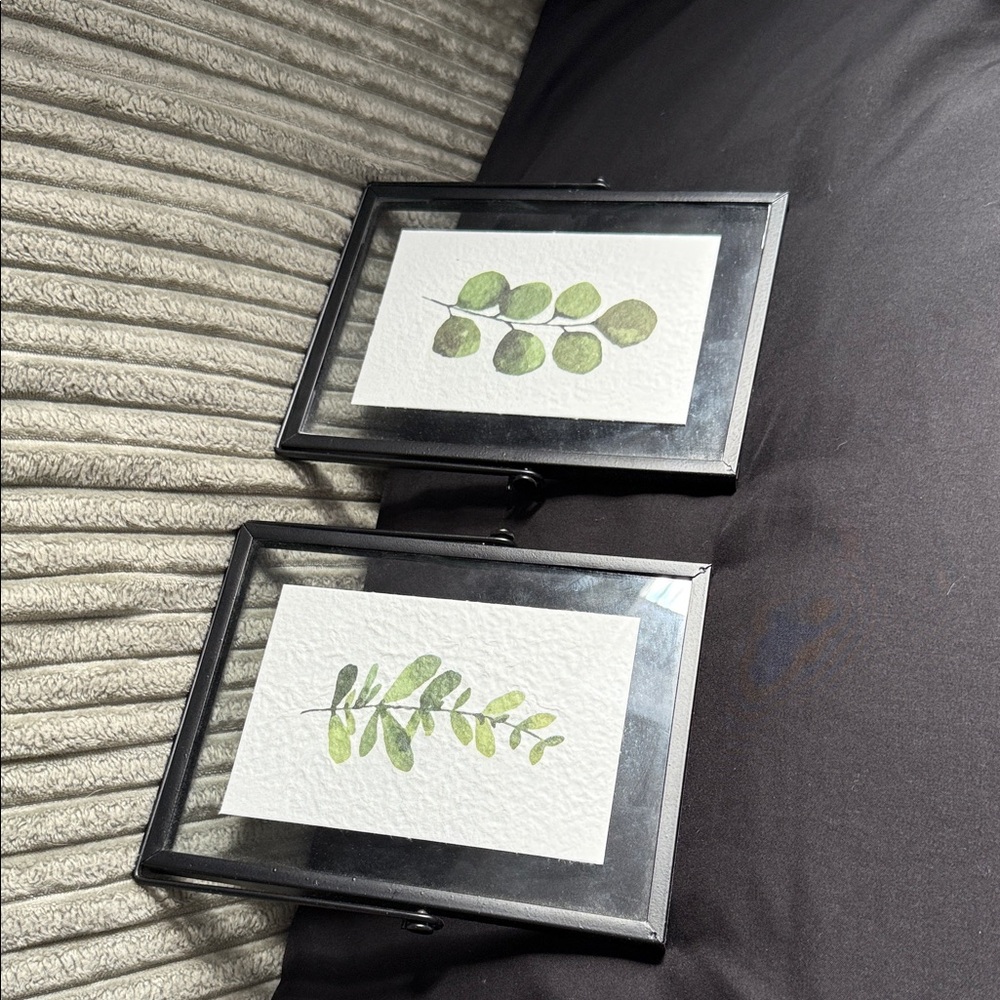 Hobby Lobby Black and Green Botanical Frame Set